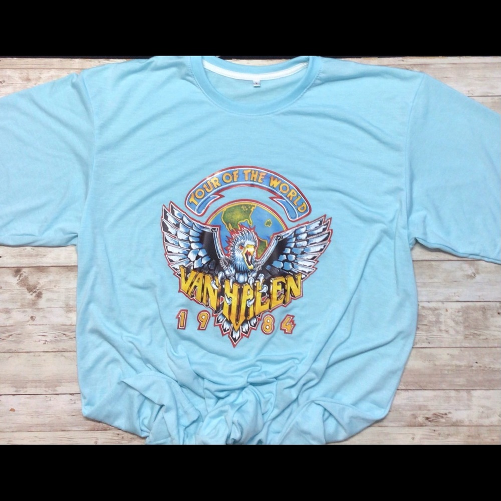 Tour Of The World 1984 Van Halen Custom T-Shirt